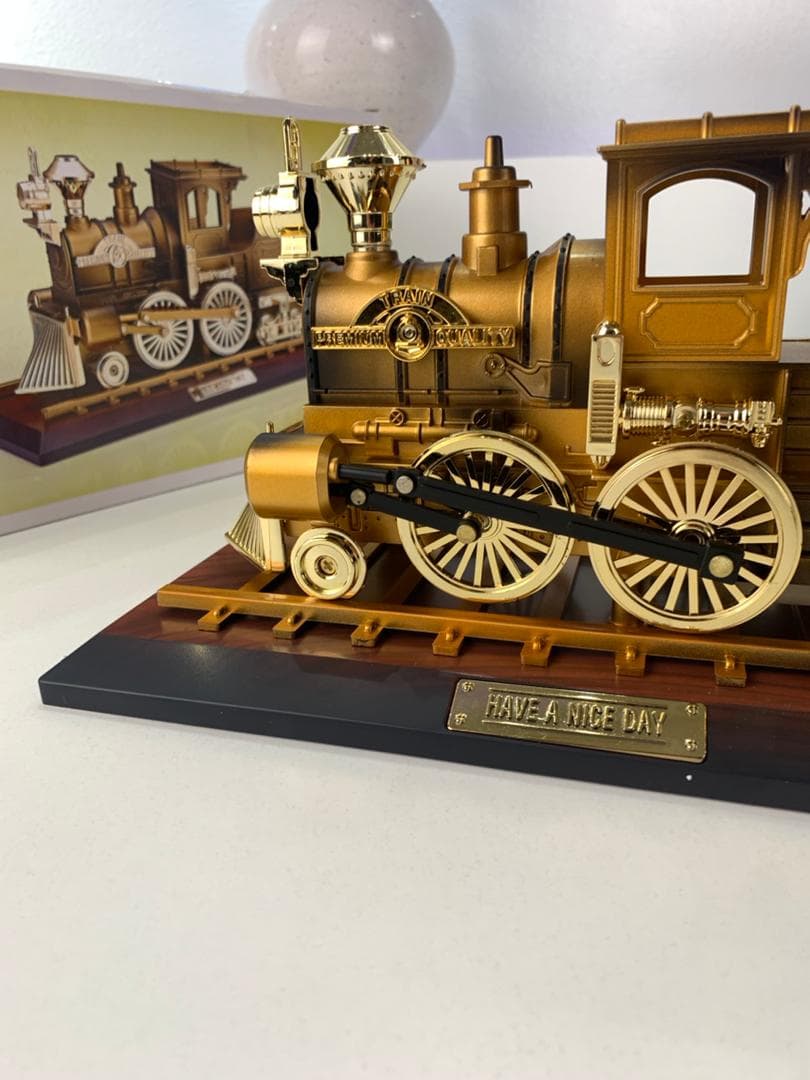 Boîte à Musique Locomotive Mobile en Bronze – علبة موسيقى قاطرة متحركة - Décoration - صورة حقيقية 8