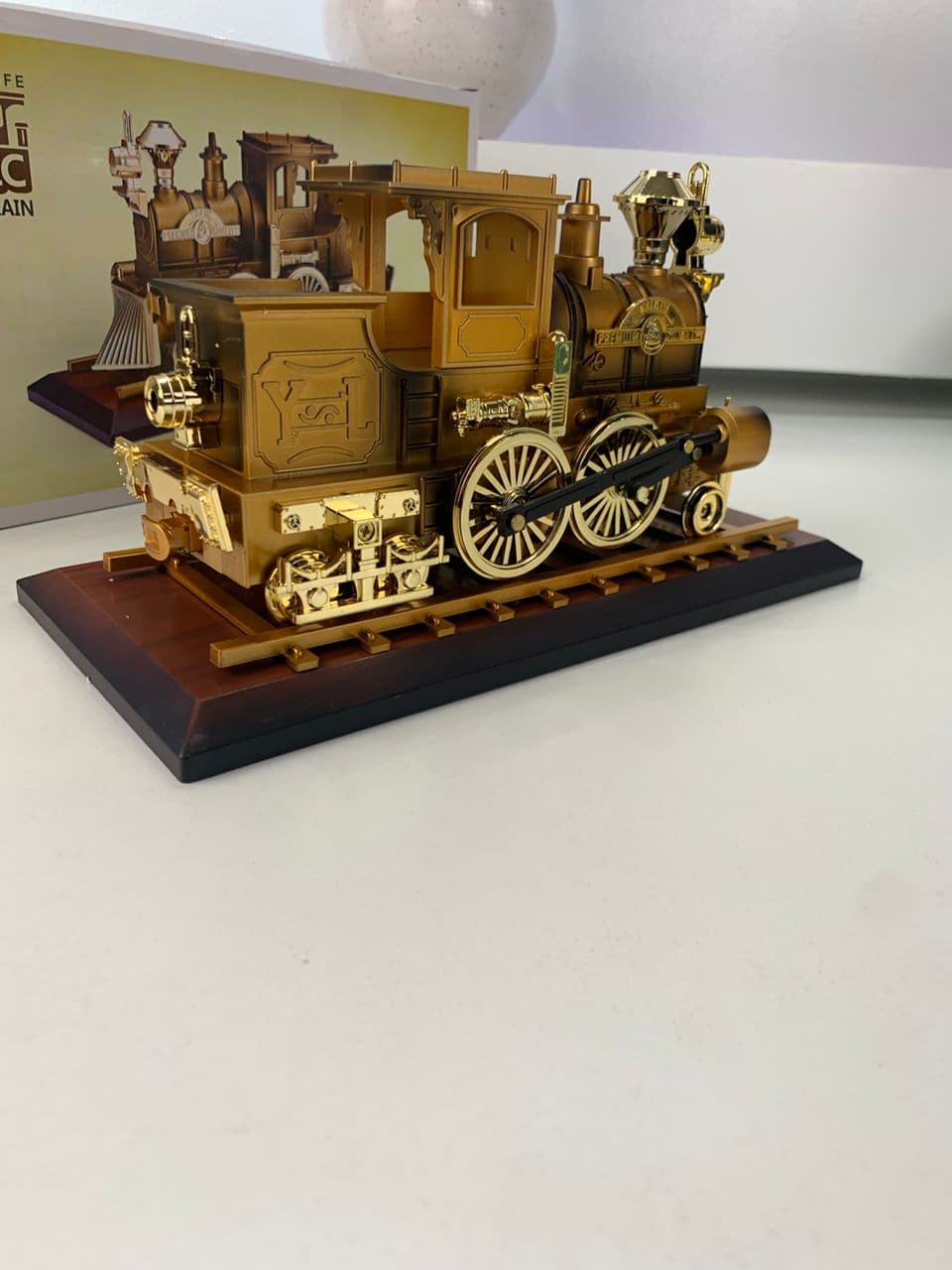 Boîte à Musique Locomotive Mobile en Bronze – علبة موسيقى قاطرة متحركة - Décoration - صورة حقيقية 9