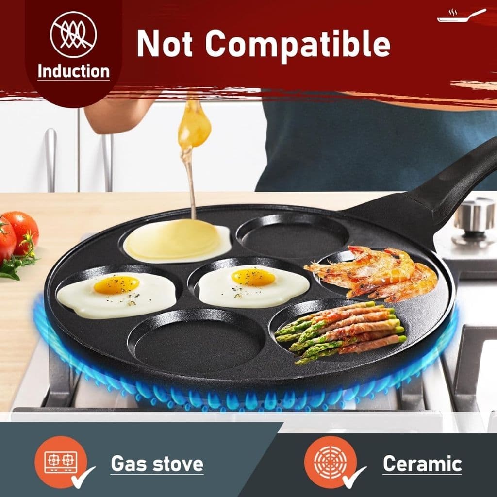 Poêle Antiadhésive 7 Moules – مقلاة غير لاصقة بسبعة قوالب - Cuisine - صورة 3