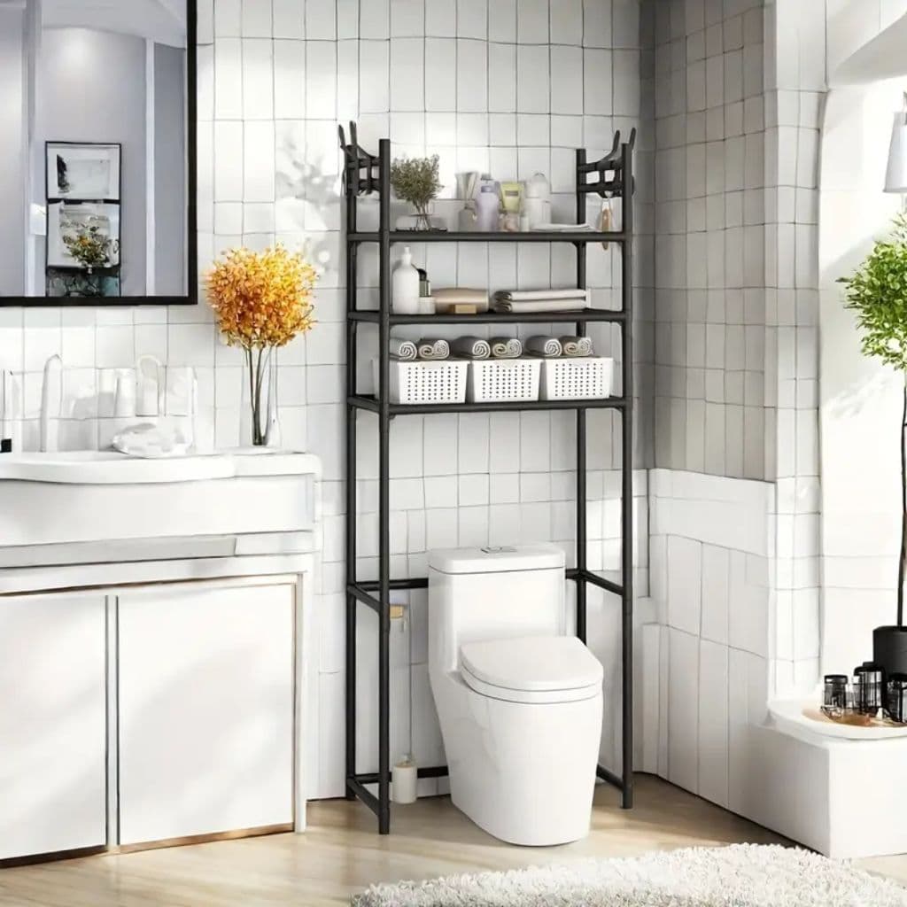 Étagère de Rangement Moderne sur Pied pour Toilettes 3 Tier – رف تخزين المرحاض - Maison - صورة 4