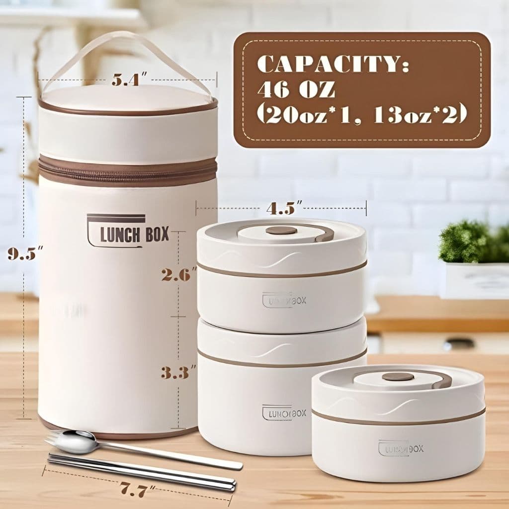 Boîte à Lunch Isotherme Micro-ondable – حافظة طعام حرارية قابلة للاستخدام في الميكروويف - Cuisine - صورة 3