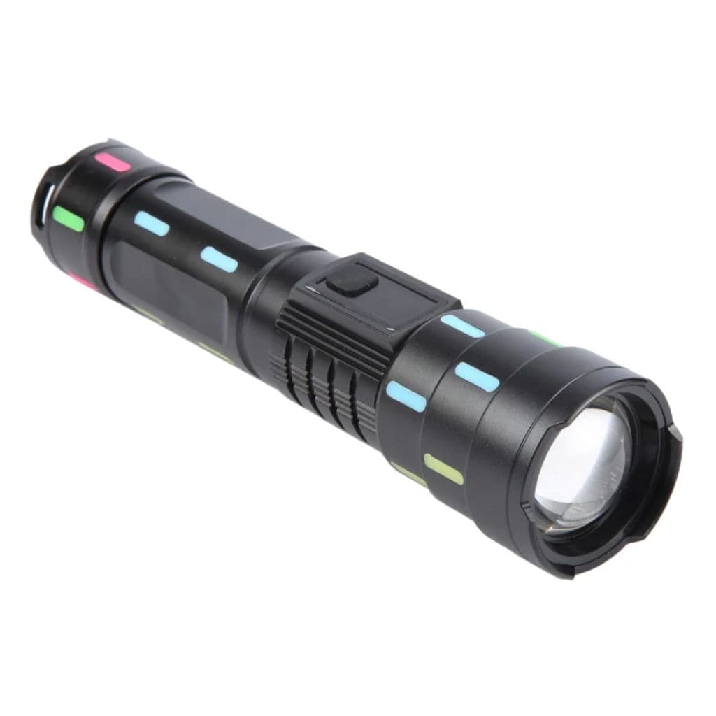Lampe de Poche LED à Zoom Télescopique avec Bandes Fluorescentes - مصباح يدوي مع زووم تلسكوبي - Camping et Randonnée - صورة 11
