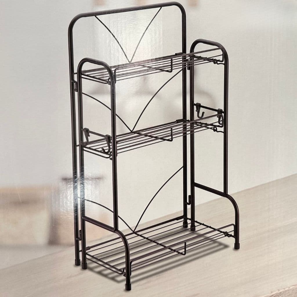 Étagère de Rangement à 3 Niveaux 59x19x35cm – وحدة رفوف تخزين بثلاث طبقات - Cuisine - صورة 5