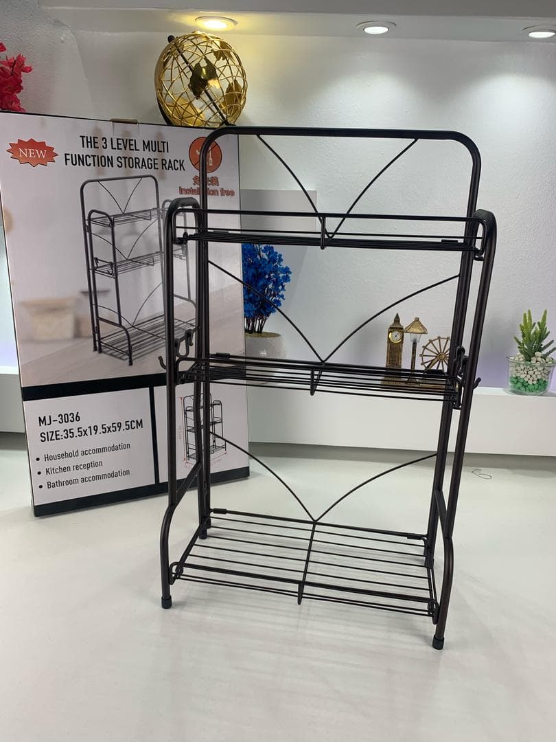 Étagère de Rangement à 3 Niveaux 59x19x35cm – وحدة رفوف تخزين بثلاث طبقات - Cuisine - صورة حقيقية 8
