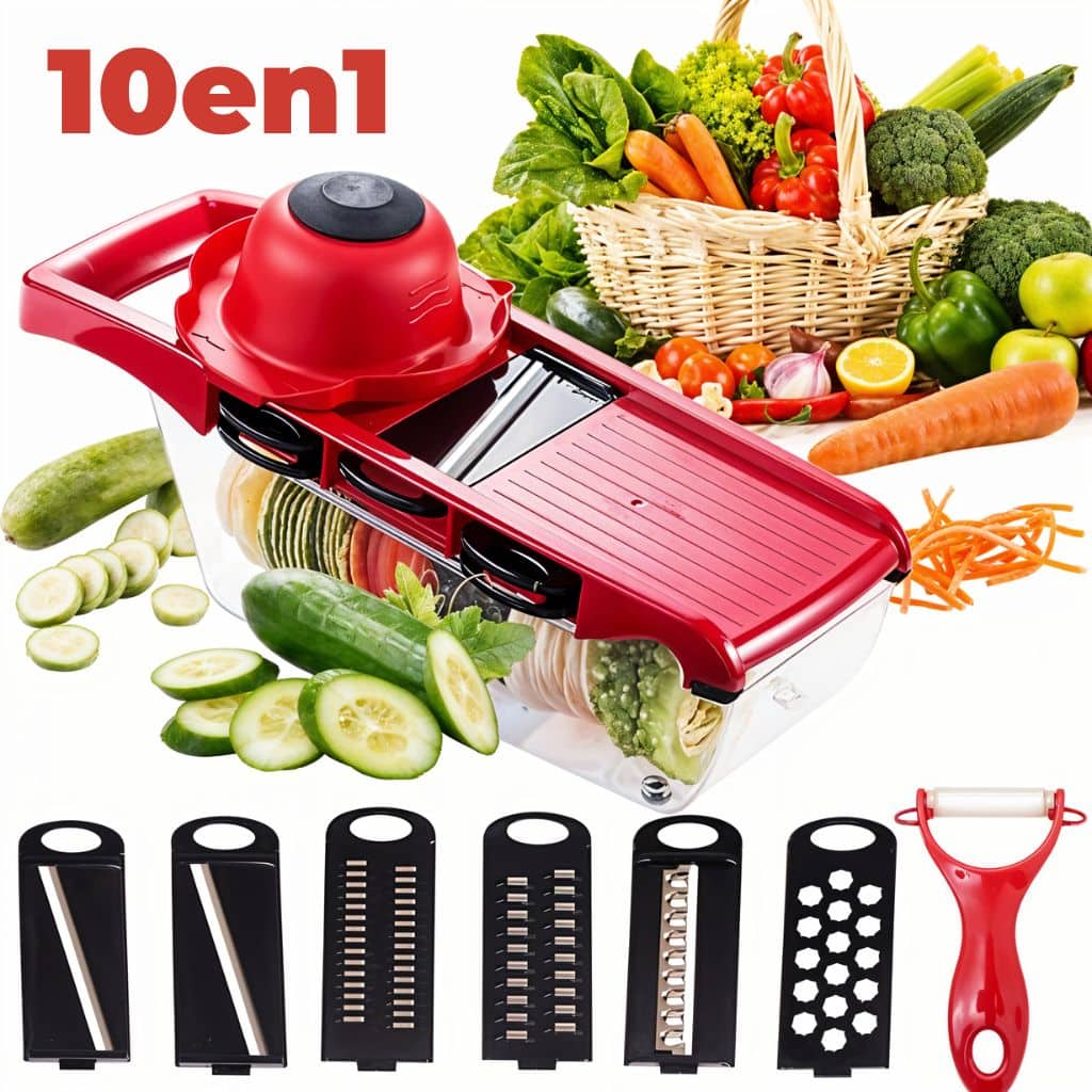 Mandoline Coupe-Légumes 10 en 1 – قطاعة خضروات
