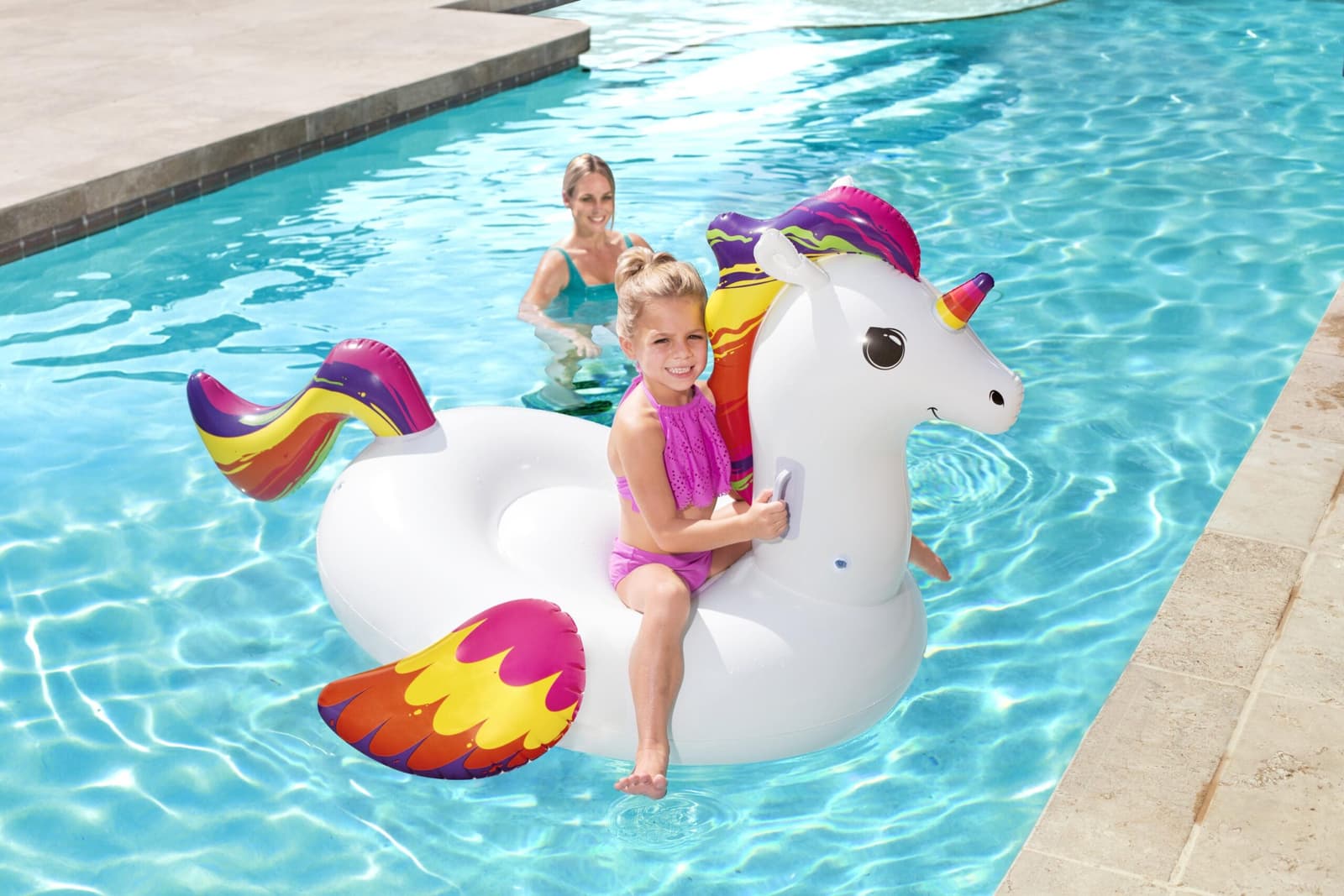 Bouée Gonflable Motif Licorne Pour Enfants 150 x 117 cm Bestway 41114 - Jouet & Gaming - صورة 3