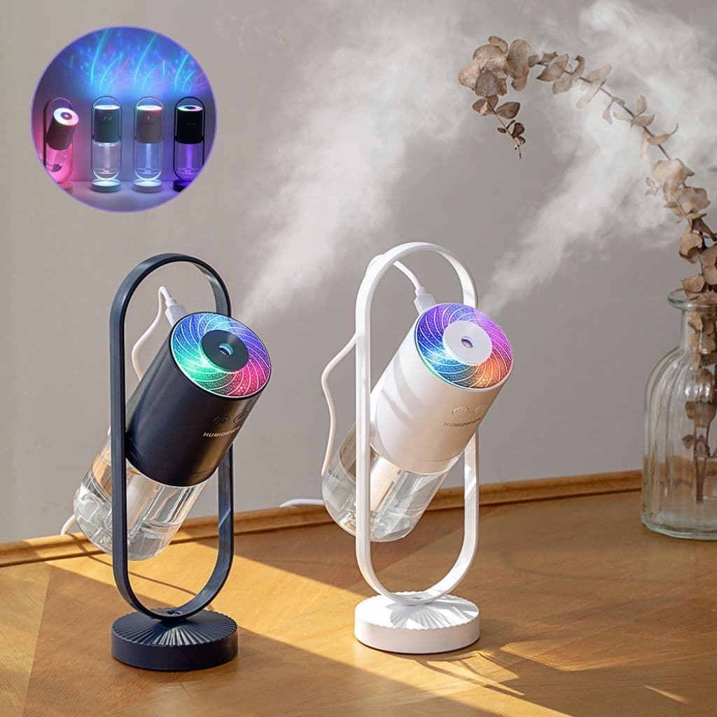 Humidificateur Lumière RGB 360° Rotation – مرطب هواء - Décoration - صورة 1