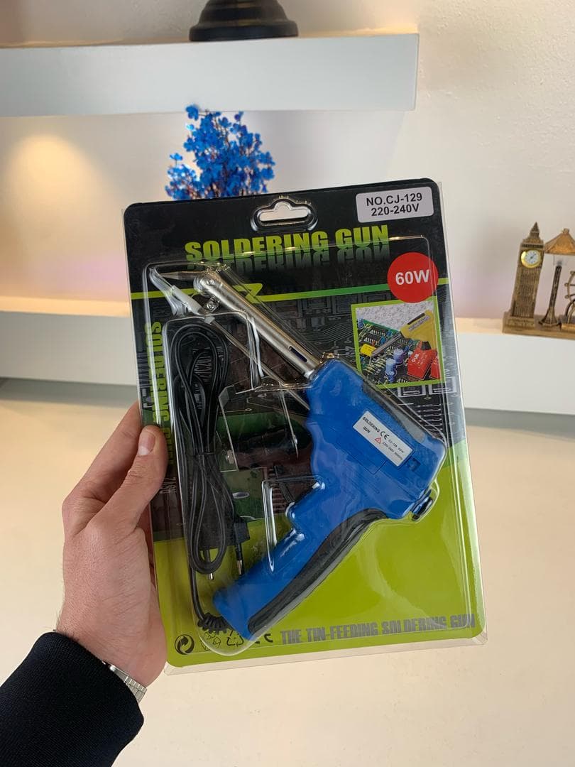 Fer à Souder Électrique 60W avec Alimentation Automatique – مسدس تلحيم كهربائي 60 واط بتغذية تلقائية - Outillage et Bricolage - صورة حقيقية 6