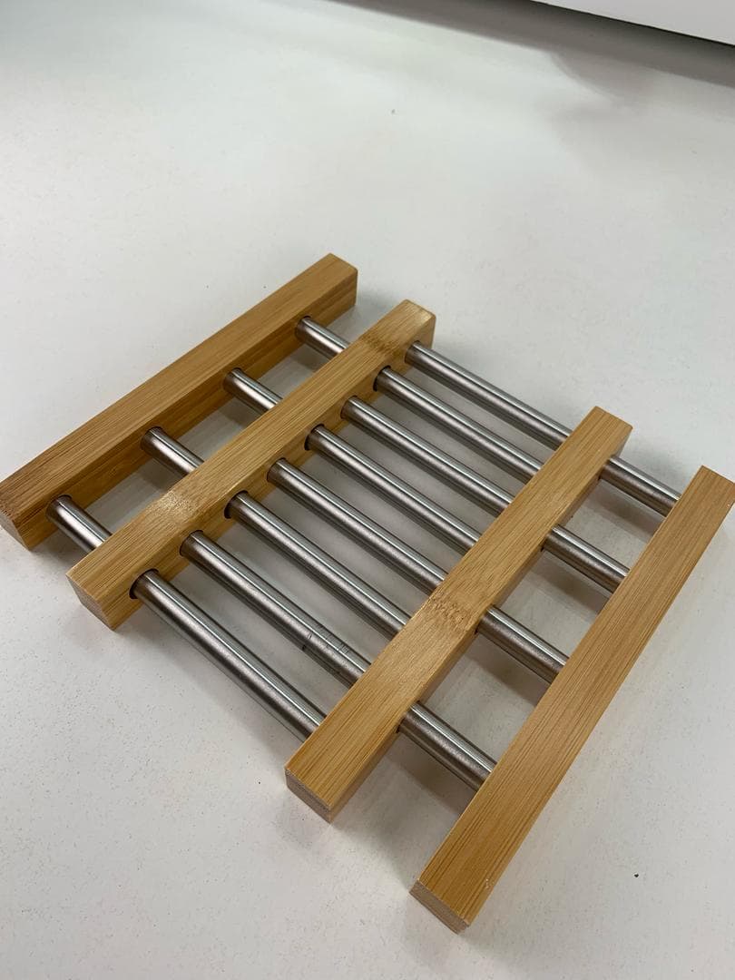 Dessous de Plat Extensible en Bambou et Acier Inoxydable – قاعدة أواني قابلة للتمديد - Cuisine - صورة حقيقية 10