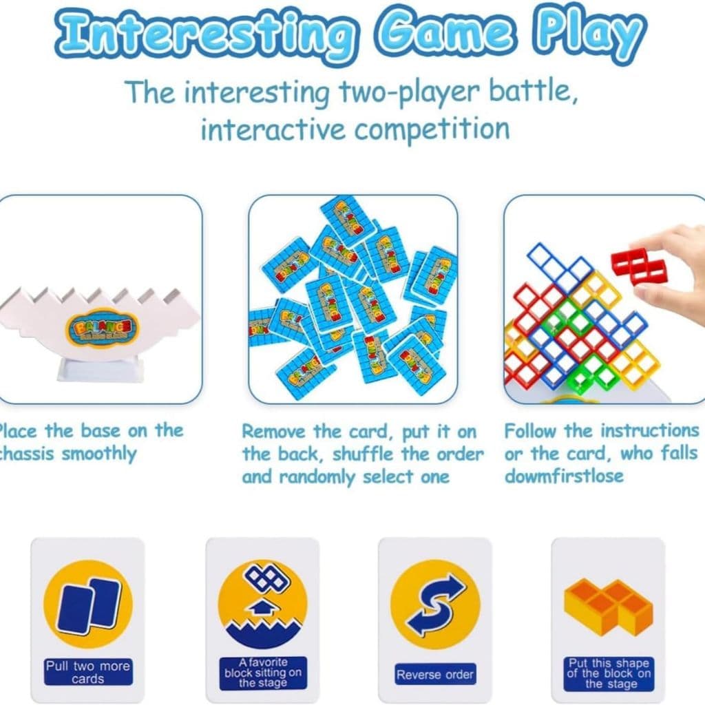 Jeu d'Équilibre Tetra Tower Balance Building Blocks – لعبة توازن - Jouet & Gaming - صورة 3