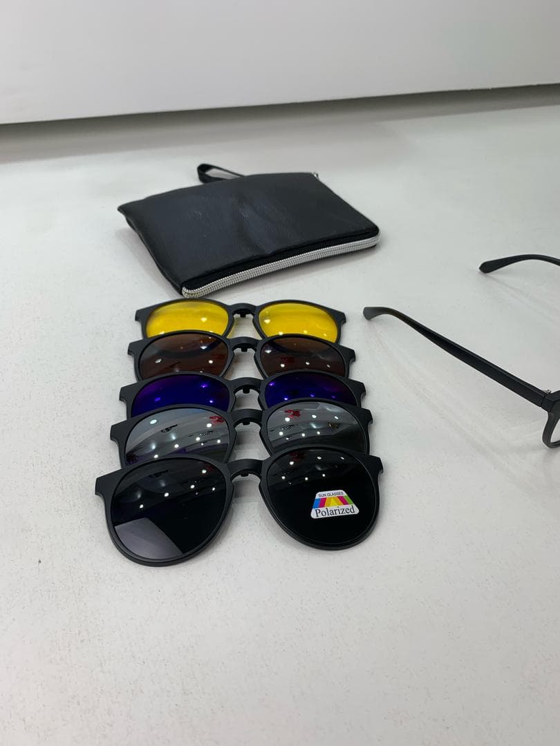 Lunette 6 En 1 2231A Optique / Soleil / Nuit - نظارات شمسية مغناطيسية - Accessoires - صورة حقيقية 12