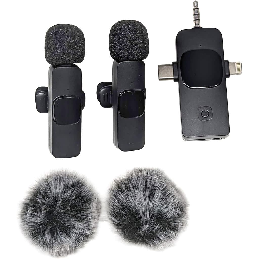 Microphone cravate sans fil 3 en 1 Plug and Play avec puce de réduction du bruit – ميكروفون لاسلكي - Électronique - صورة 2