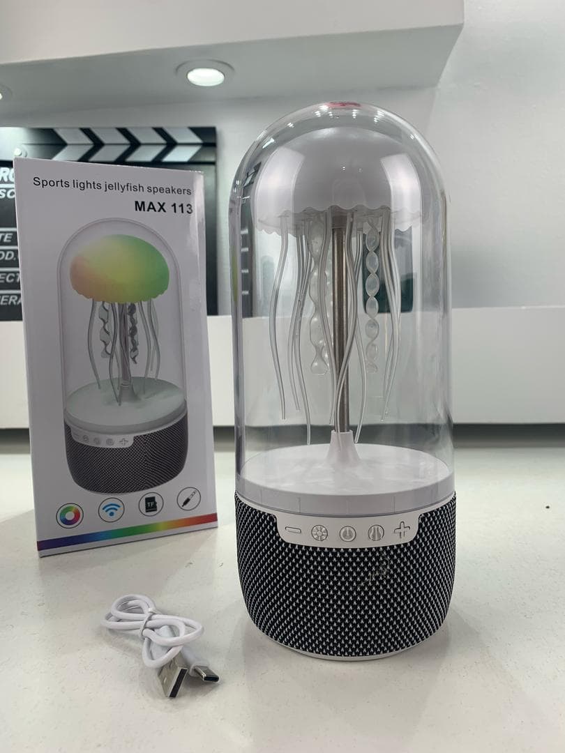 Lampe Méduse Atmosphérique avec Haut-Parleur – مصباح على شكل قنديل البحر - Électronique - صورة حقيقية 10