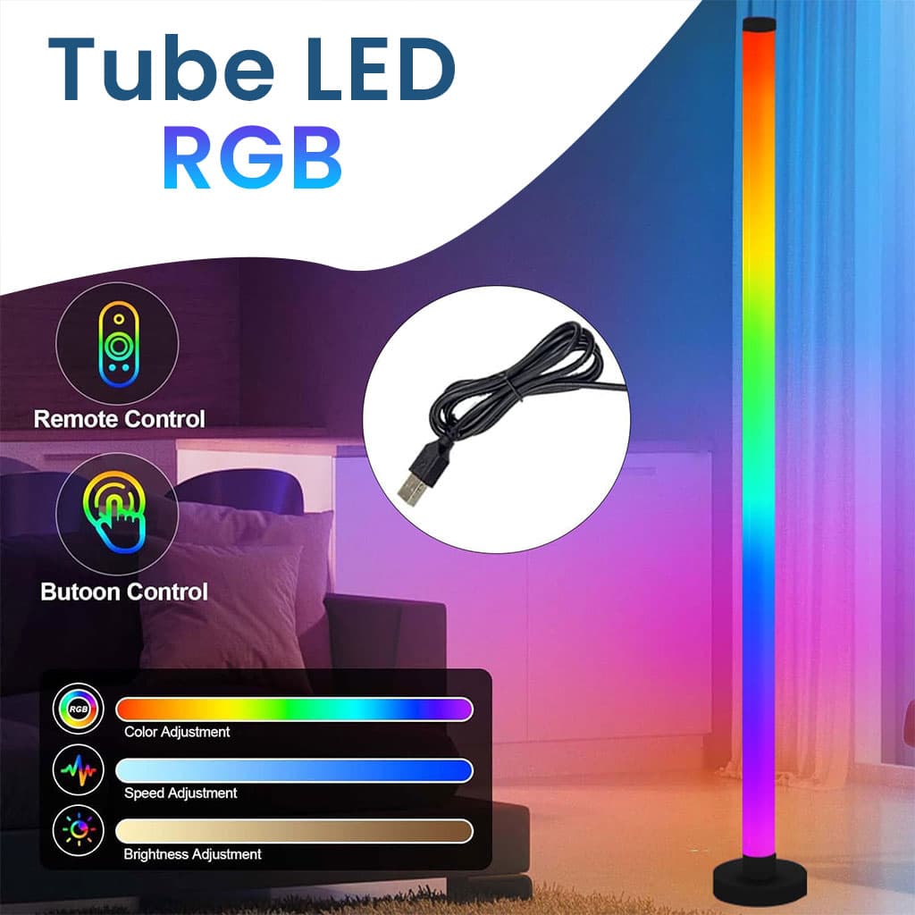 Lampadaire d’Angle LED RGB à Intensité Variable – مصباح ملون للديكور - Électronique - صورة 1