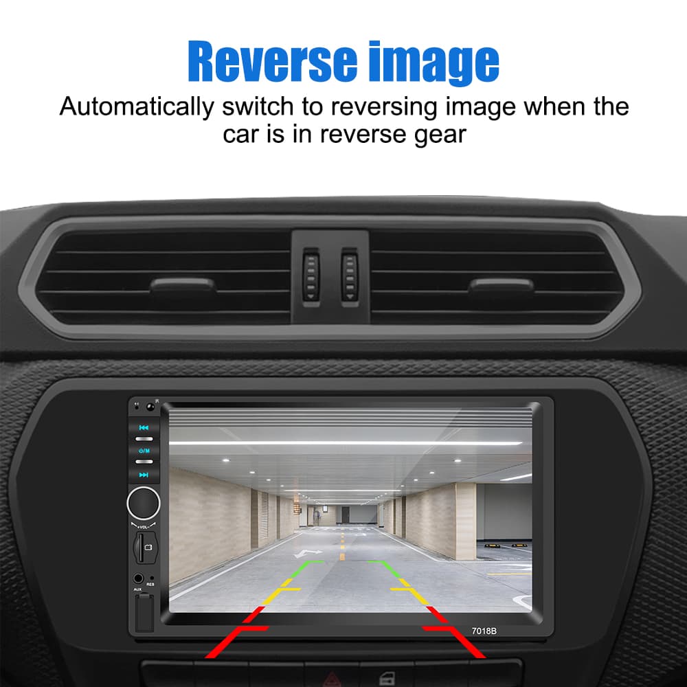 DVD Mp5 Auto-radio écran tactile 7 Pouce Bleutooth. USB AUX .CARD SD. Standard - Accessoires Auto/Moto - صورة 4