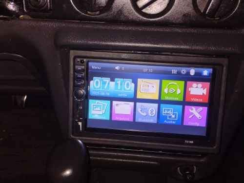 DVD Mp5 Auto-radio écran tactile 7 Pouce Bleutooth. USB AUX .CARD SD. Standard - Accessoires Auto/Moto - صورة حقيقية 15