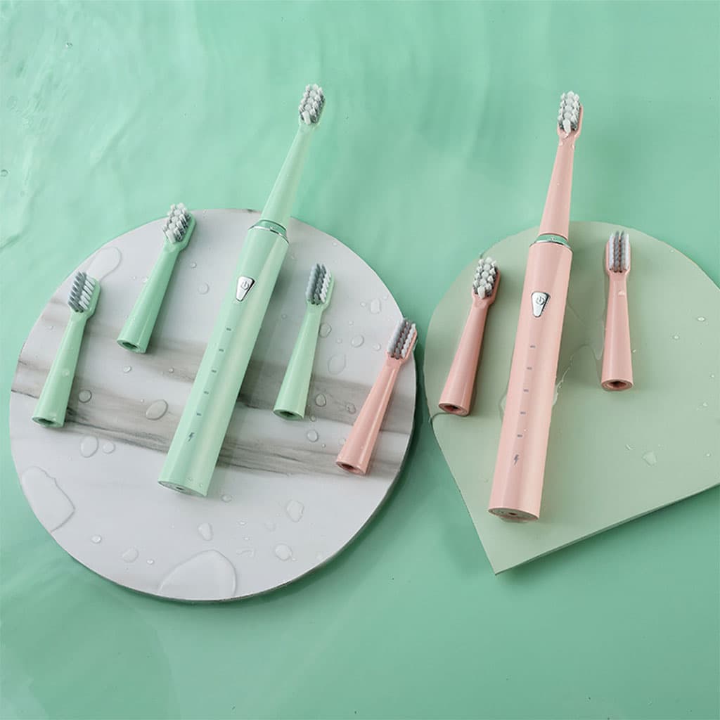 Brosse À Dents Électrique Sonique avec 4 Têtes et 5 Modes – فرشاة أسنان - Électronique - صورة 2