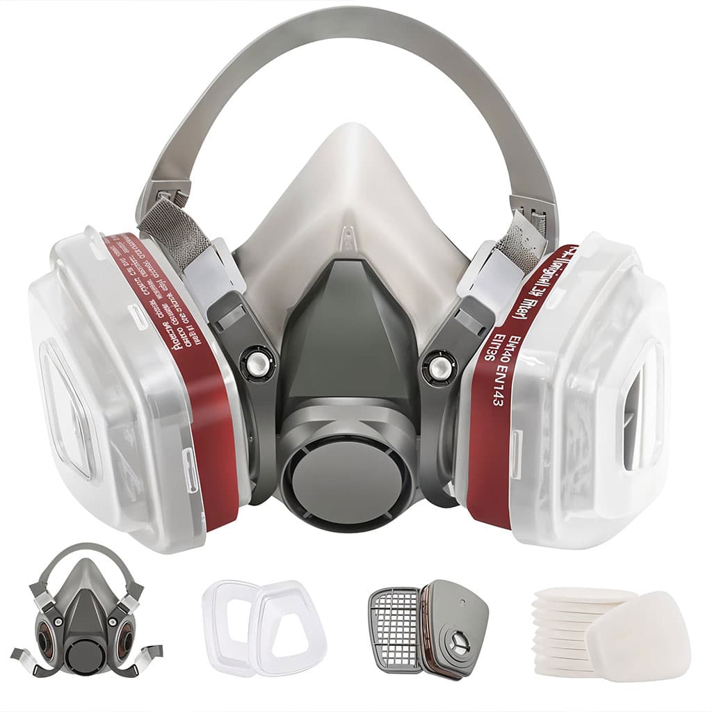 Masque respiratoire pour enlever la peinture au plomb – قناع تنفس للحرفيين - Outillage et Bricolage - صورة 1