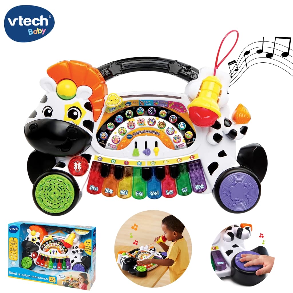 VTech-Piano Apprend Musique Notes et Instruments avec Clavier Interactif - Jouet & Gaming - صورة 1