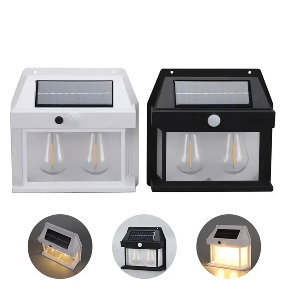 Pack 2 Double Lanterne Vintage Bougie Murale – عرض خاص مصباحين بالطاقة الشمسية - Électronique - صورة 3