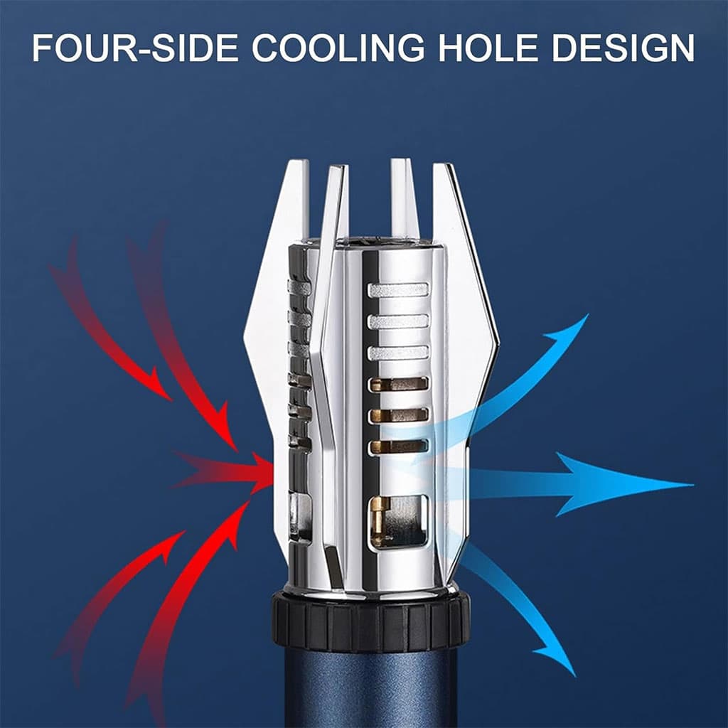 Briquet à flamme droite très puissant coupe-vent – موقد نار محمول - Outillage et Bricolage - صورة 2