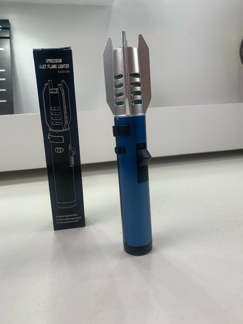 Briquet à flamme droite très puissant coupe-vent – موقد نار محمول - Outillage et Bricolage - صورة حقيقية 7