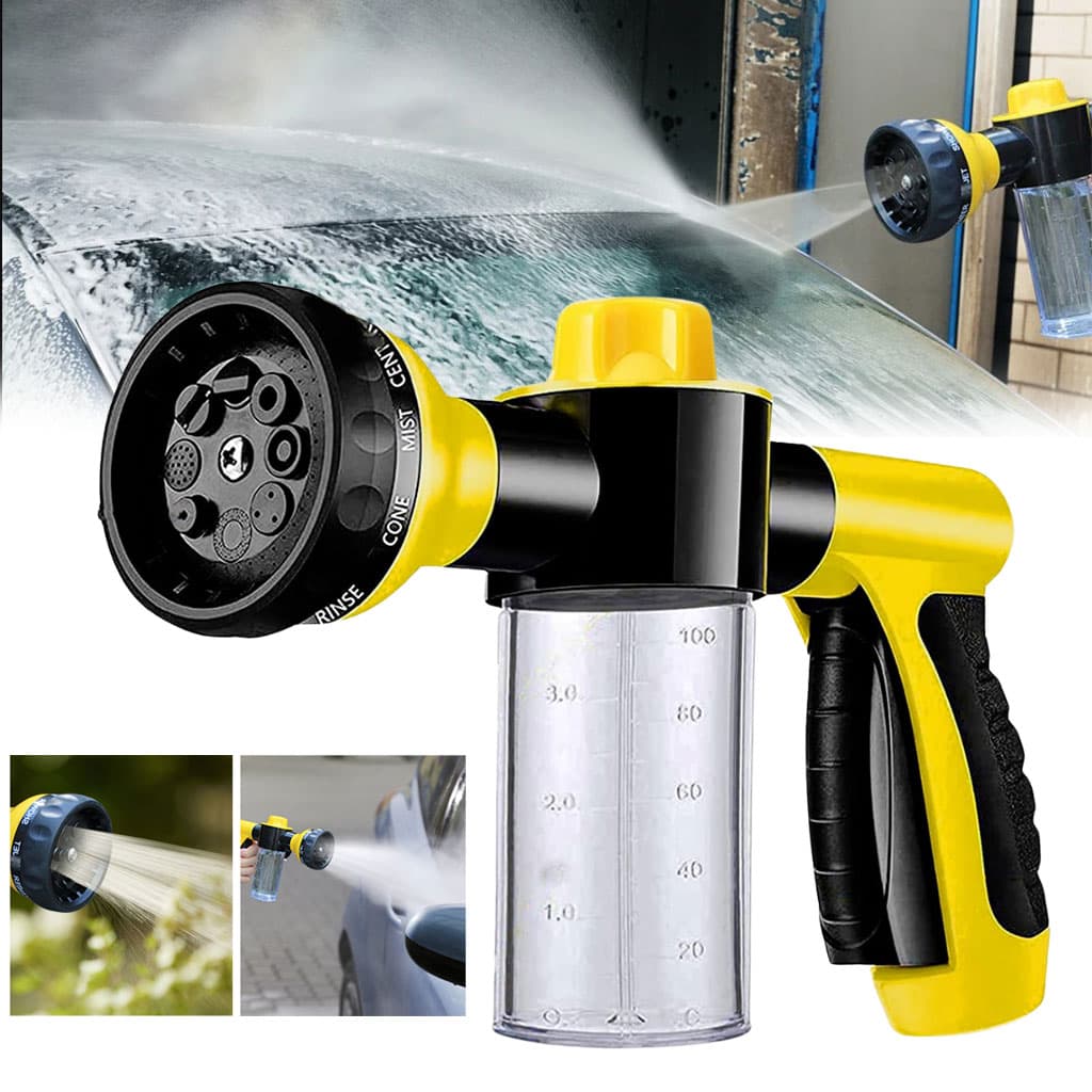 Pistolet Pulvérisateur de Mousse à Haute Pression avec 8 Fonctions – رشاش الرغوة - Outillage et Bricolage - صورة 1