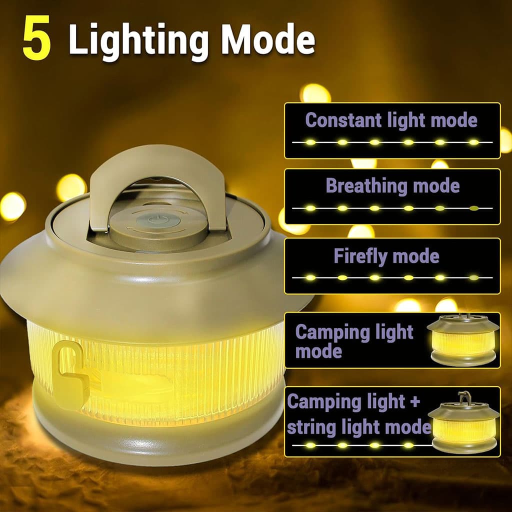 Guirlande lumineuse à rangement rapide pour camping 20m – مصباح تخييم 20 متر - Camping et Randonnée - صورة 4
