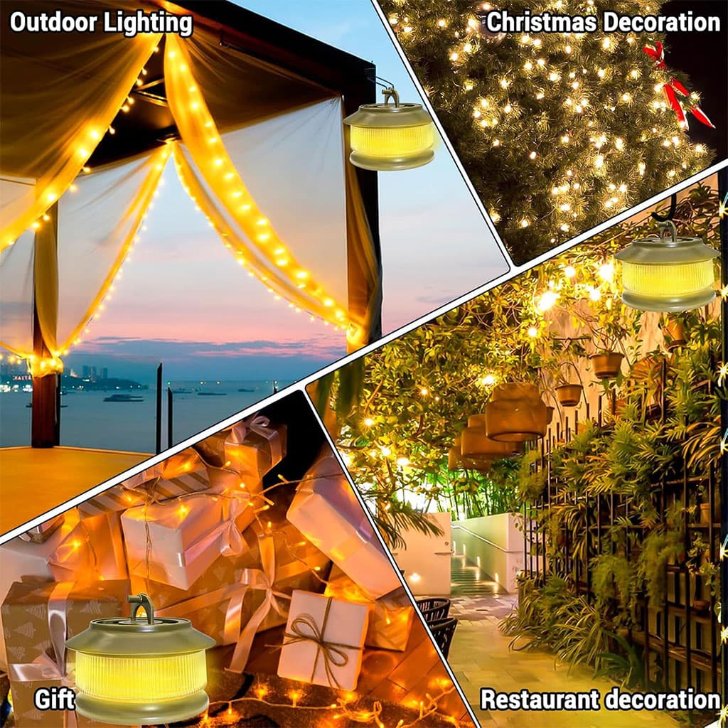 Guirlande lumineuse à rangement rapide pour camping 20m – مصباح تخييم 20 متر - Camping et Randonnée - صورة 7