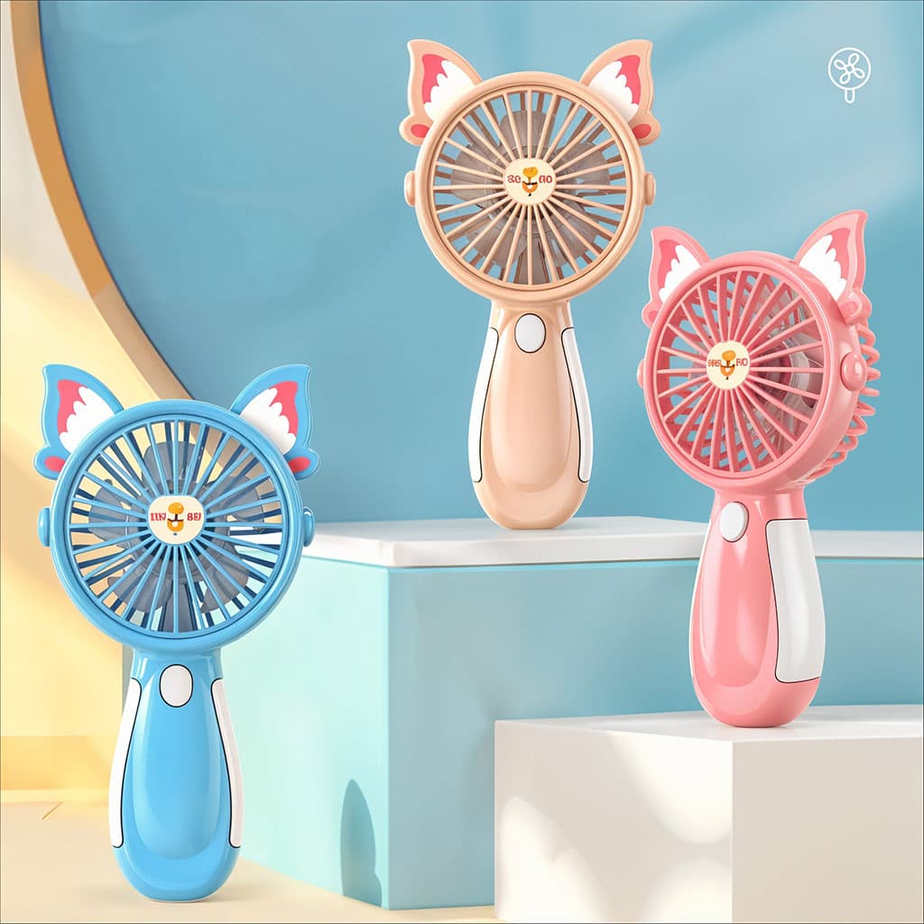 Mini Ventilateur de Poche Design Mignon – مروحة محمولة - Électronique - صورة 2