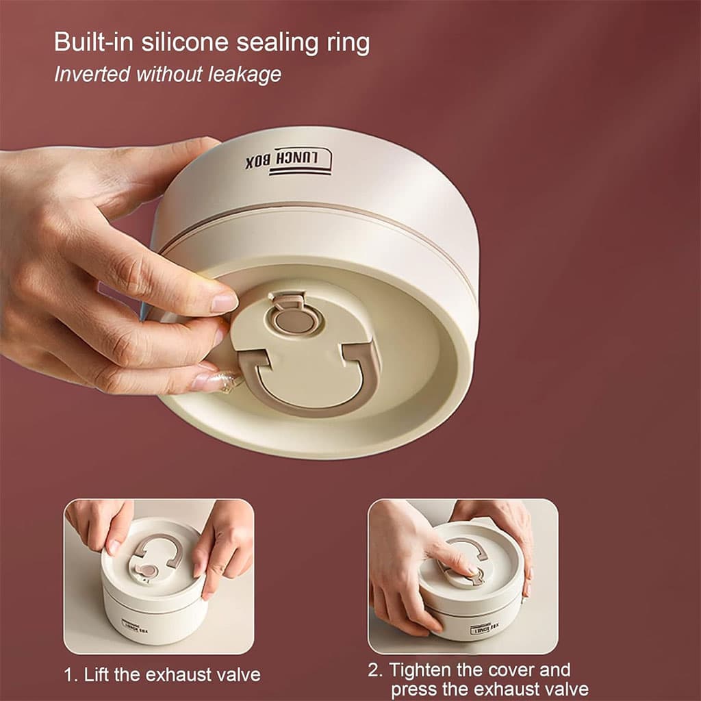 Lunch Box 4 étage avec Sac Isotherme Isolant – حافظة طعام حرارية 4 طبقات قابلة للاستخدام في الميكروويف - Cuisine - صورة 3