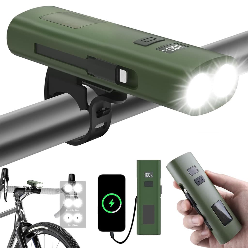 Éclairage de Vélo avant à LED et Power Bank 3000mAH – مصباح وبنك طاقة للدراجات الهوائية - Électronique - صورة 1