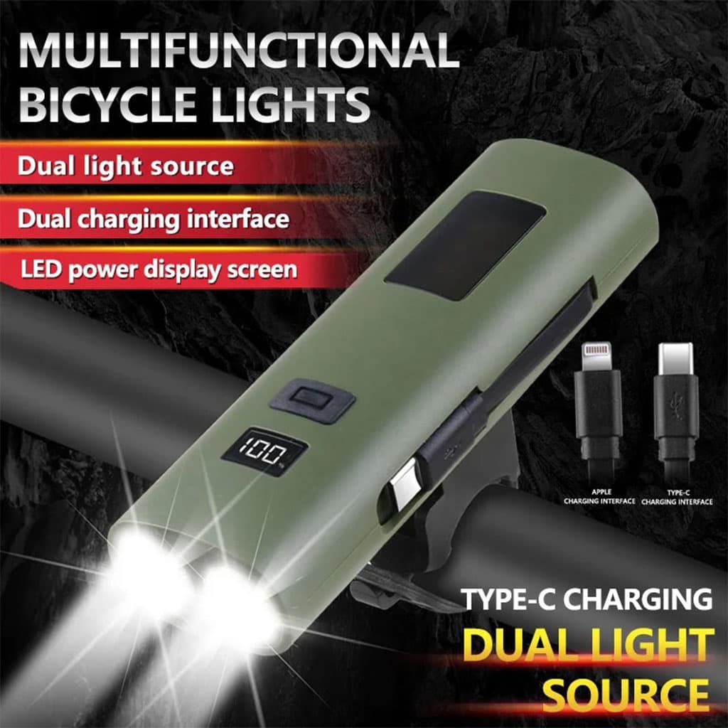 Éclairage de Vélo avant à LED et Power Bank 3000mAH – مصباح وبنك طاقة للدراجات الهوائية - Électronique - صورة 4