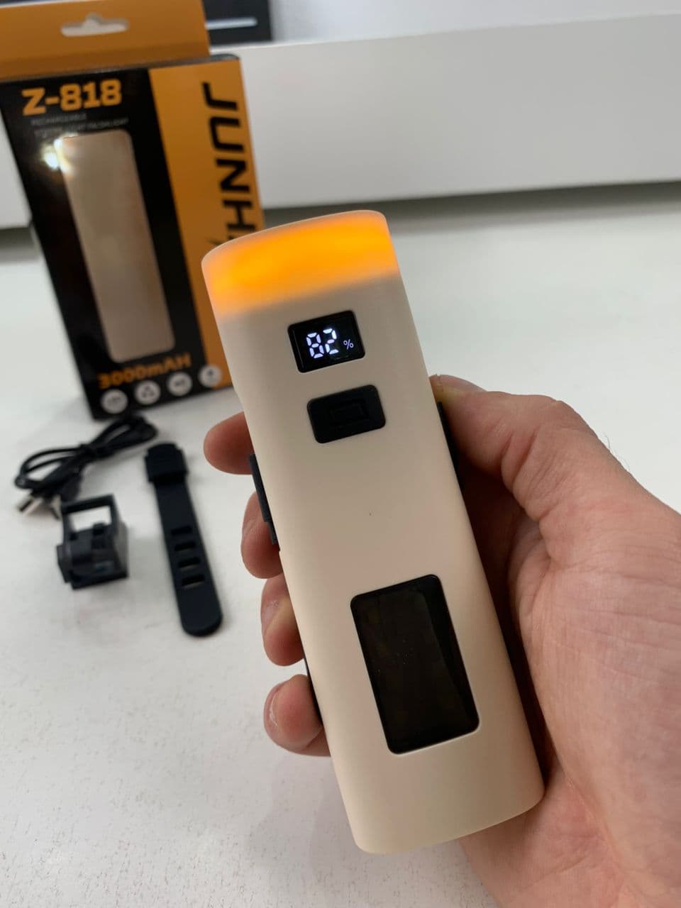 Éclairage de Vélo avant à LED et Power Bank 3000mAH – مصباح وبنك طاقة للدراجات الهوائية - Électronique - صورة حقيقية 8