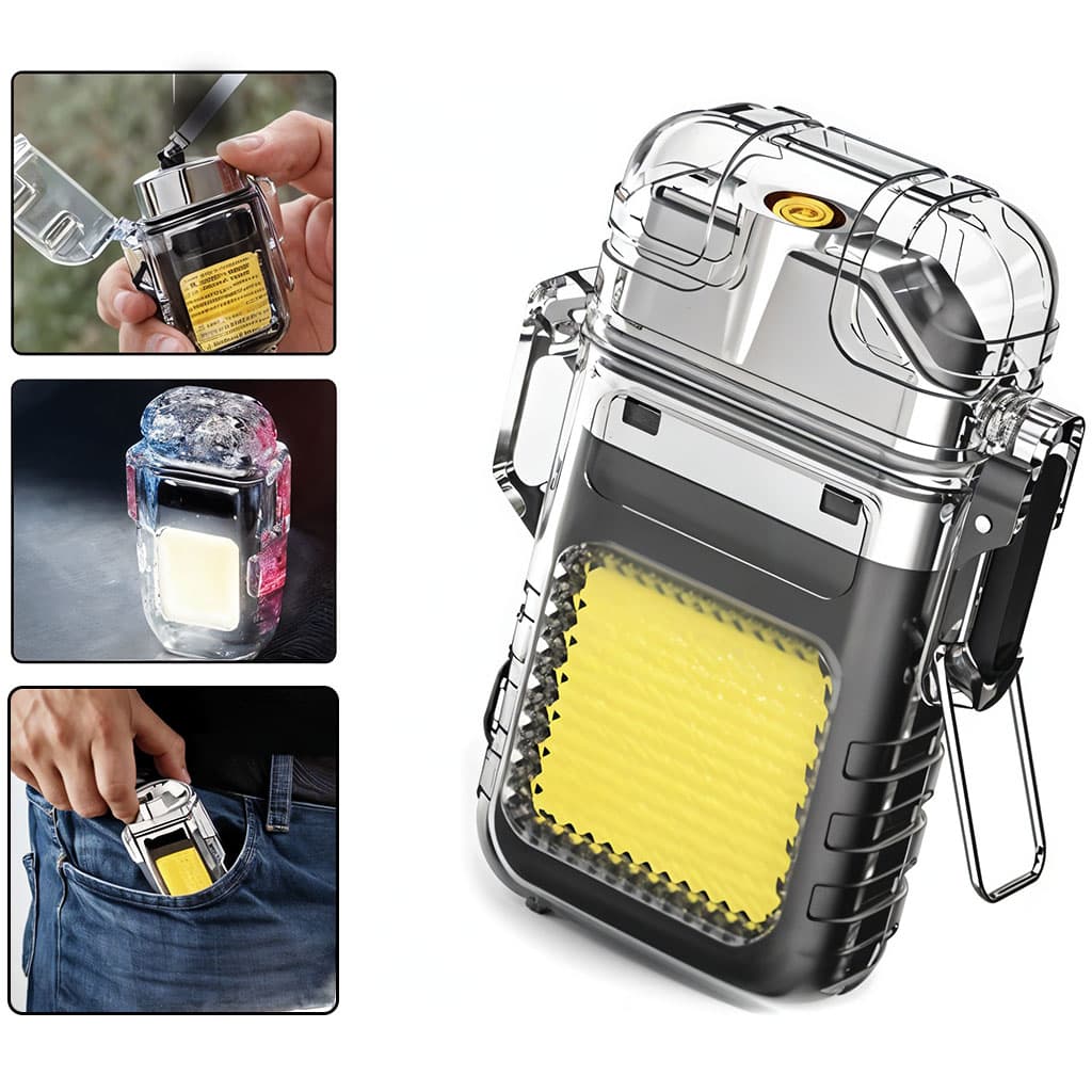 Bri-quet et Lampe Torche LED Portable – مصباح محمول مع ولا-عة - Électronique - صورة 1