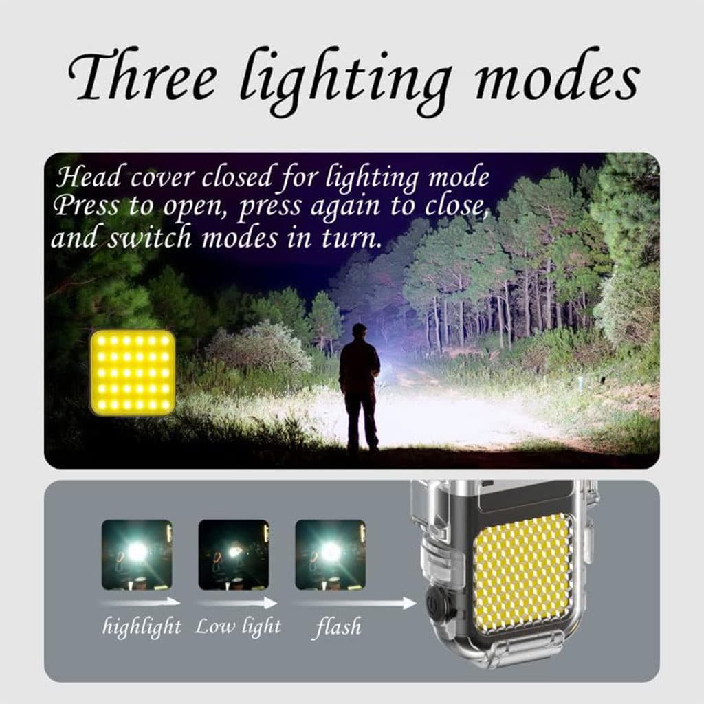 Bri-quet et Lampe Torche LED Portable – مصباح محمول مع ولا-عة - Électronique - صورة 5
