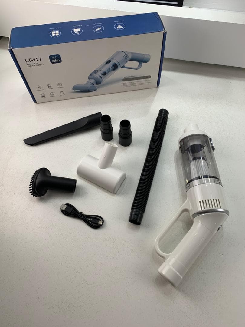 Aspirateur sans Fil Portable avec 4 Têtes Accessoires 9000Pa – مكنسة كهربائية محمولة - Accessoires Auto/Moto - صورة حقيقية 10