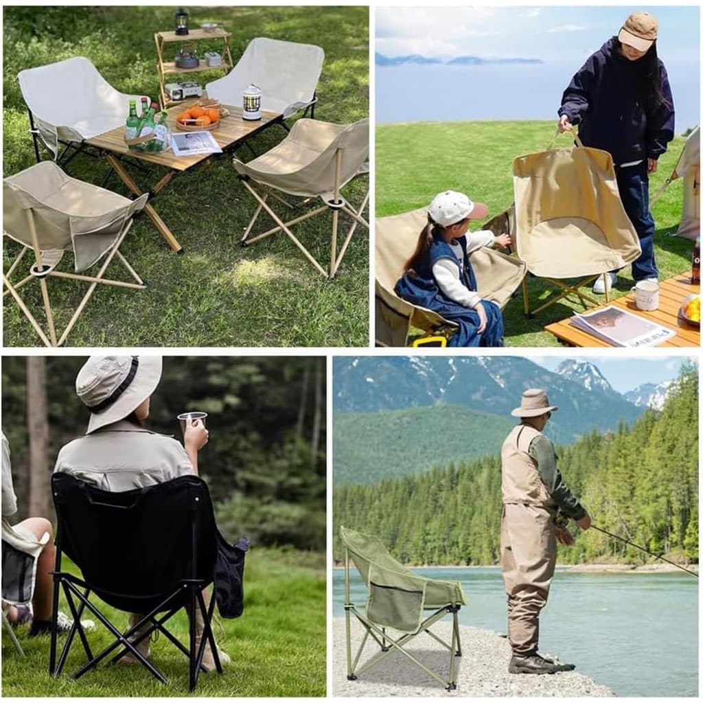 Chaise de Camping Pliante Confortable et Portable Pm – كرسي إسترخاء قابل للطي - Camping et Randonnée - صورة 5