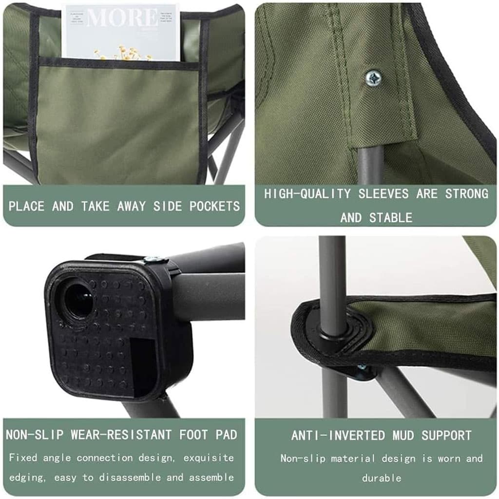 Chaise de Camping Pliante Confortable et Portable Pm – كرسي إسترخاء قابل للطي - Camping et Randonnée - صورة 6