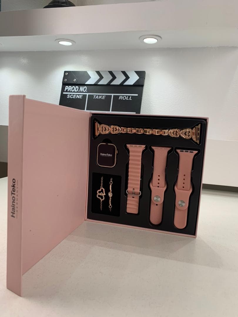 Haino Teko Germany G10 Mini Amoled Display 4 paires de bracelets – ساعة ذكية للنساء - Électronique - صورة حقيقية 7