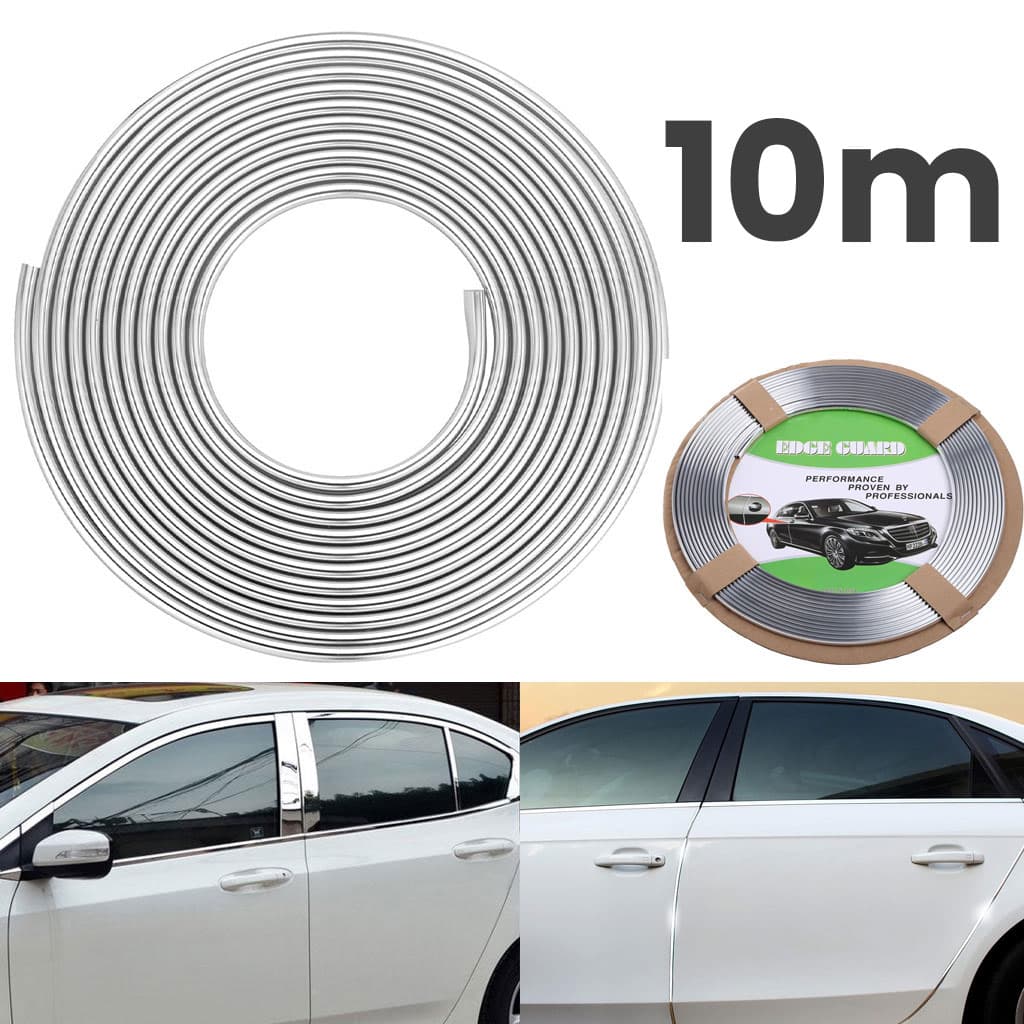 Bande de protection universelle en pour portières de voiture chromées 10m – شريط واقي لباب السيارة - Accessoires Auto/Moto - صورة 1