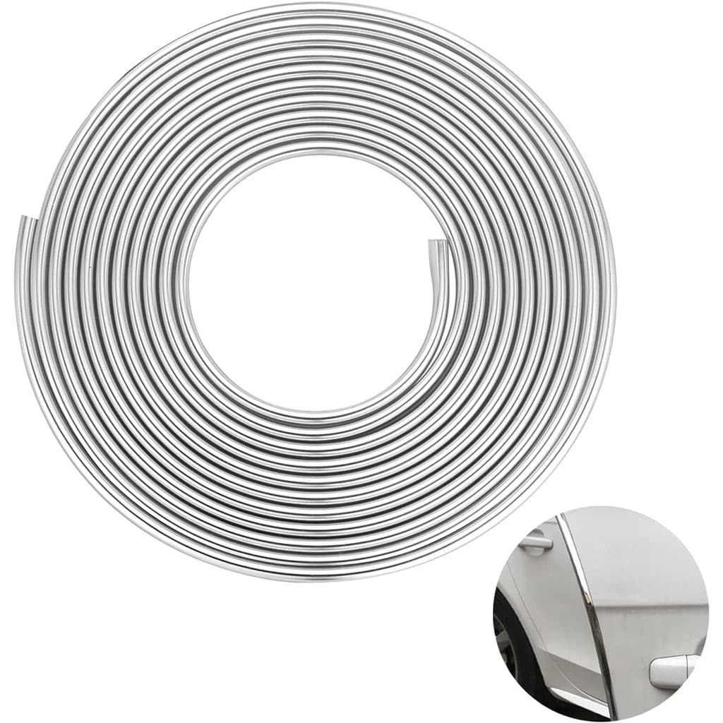 Bande de protection universelle en pour portières de voiture chromées 10m – شريط واقي لباب السيارة - Accessoires Auto/Moto - صورة 2