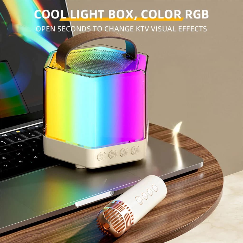 Enceinte Karaoké avec éclairage RVB et microphones sans fil – مكبر صوت كاريوكي - Électronique - صورة 2