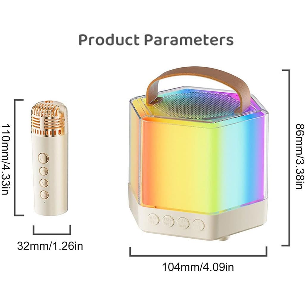 Enceinte Karaoké avec éclairage RVB et microphones sans fil – مكبر صوت كاريوكي - Électronique - صورة 6