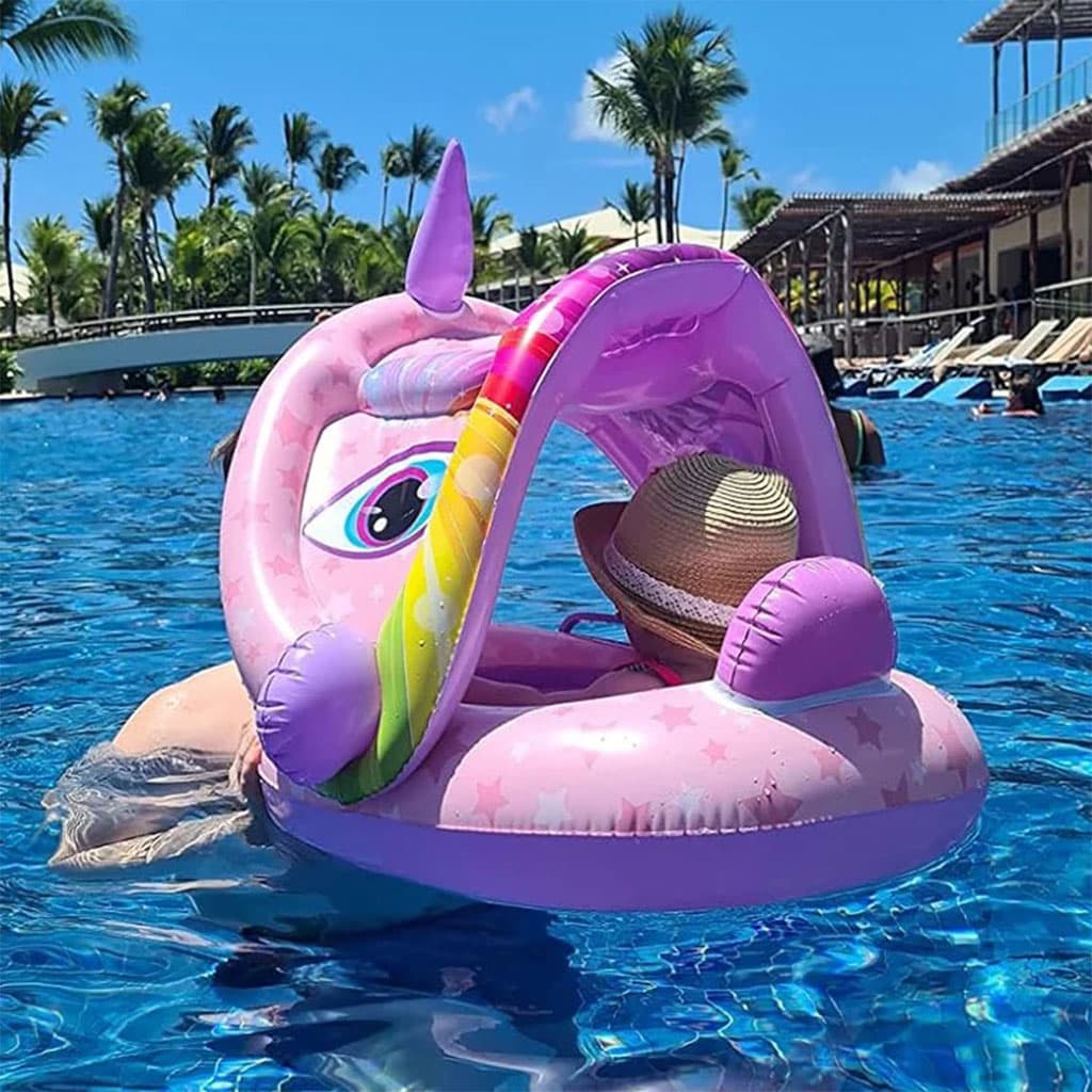 Bouée de natation gonflable pour bébé avec toit – عوامة أطفال مع مظلة - Vacance & Loisir - صورة 3