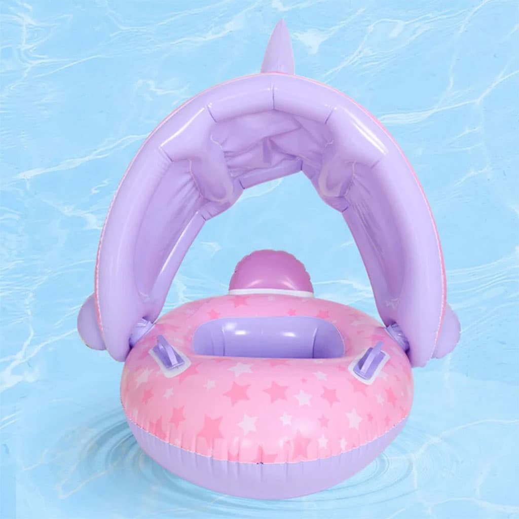 Bouée de natation gonflable pour bébé avec toit – عوامة أطفال مع مظلة - Vacance & Loisir - صورة 4