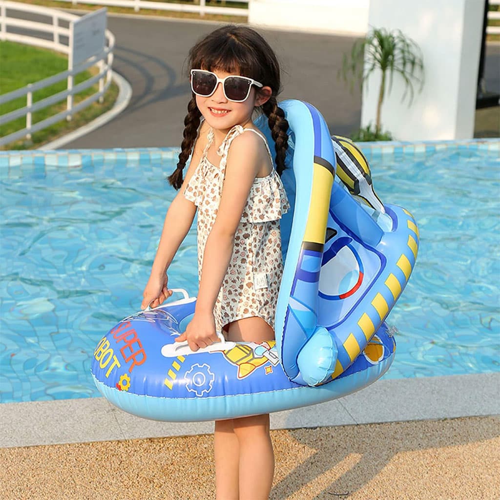 Bouée de natation gonflable pour bébé avec toit – عوامة أطفال مع مظلة - Vacance & Loisir - صورة 6