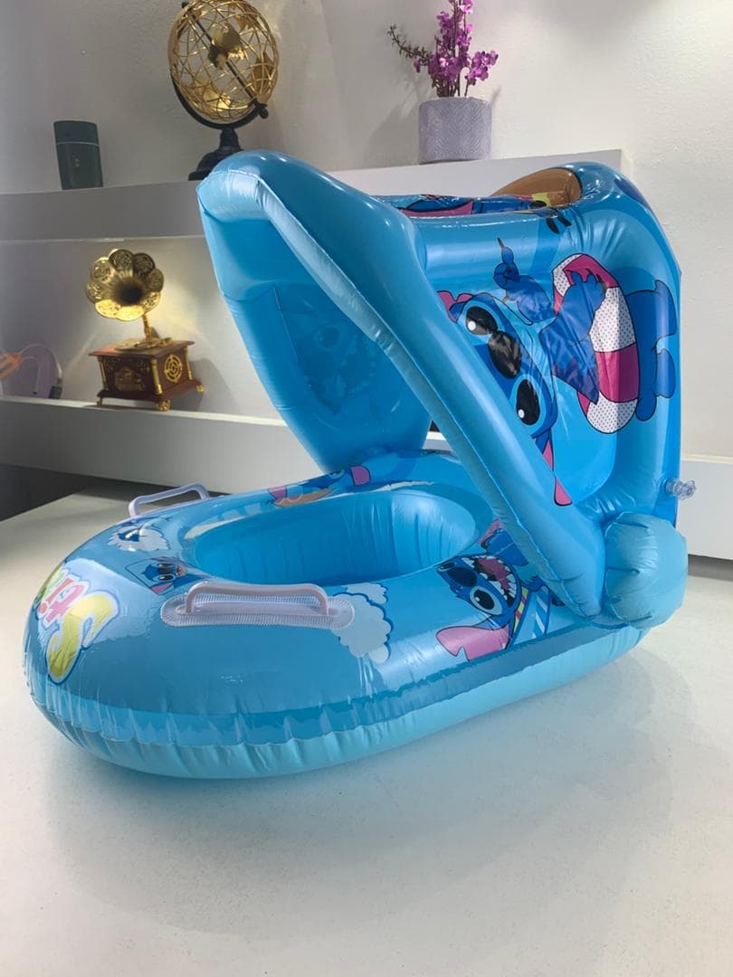 Bouée de natation gonflable pour bébé avec toit – عوامة أطفال مع مظلة - Vacance & Loisir - صورة حقيقية 9