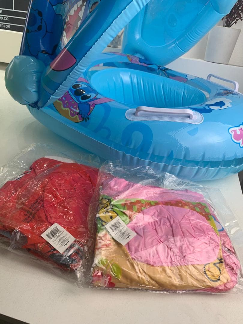 Bouée de natation gonflable pour bébé avec toit – عوامة أطفال مع مظلة - Vacance & Loisir - صورة حقيقية 10