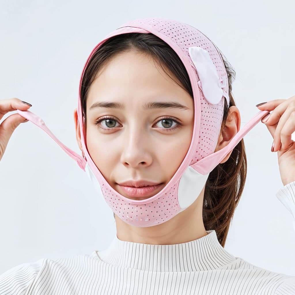 Masque facial en forme de V pour réduire le Double menton – قناع شد الوجه - Soins et Beauté - صورة 2